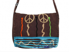 Patchwork Schultertasche Peace