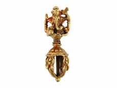 Ganesh Dorje Amulett Anhänger Kupfer vergoldet