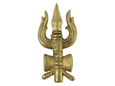 Dreizack Trishul Anhänger Messing