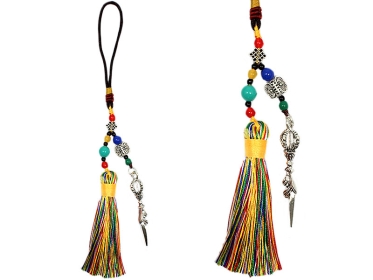 Tibetischer Phurba Schutz-Anhänger für Auto oder Tür