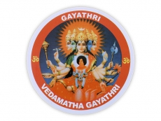 Aufkleber Sticker Sai Baba Vedamatha Gayathri