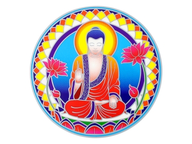 Aufkleber Fensteraufkleber Buddha Natur
