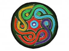 Aufnäher / Patches - Spirale grün