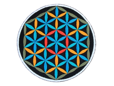 Aufnäher / Bügelpatch - Blume des Lebens