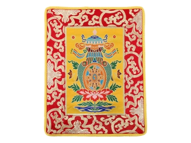 Altardecke acht Glückssymbole Brokat rechteckig