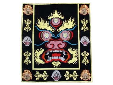Altardecke Black Mahakala Brokat