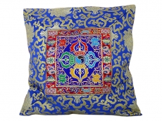 Kissenbezug Doppel Dorje Brokat blau