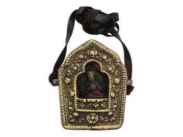 Tibetische Ghau Box Amulett mit Vajrasattva Buddha