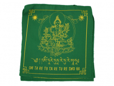 Tibetische Gebetsfahnen - Grüne Tara