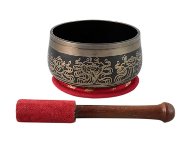 Zen Klangschalen Set graviert mit 8 Glückssymbolen