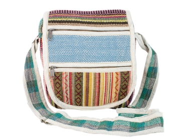 Hanf Schultertasche Dharidara Jhola