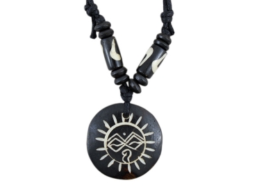 Knochen Kette mit Augen Buddha Buddhas Eyes