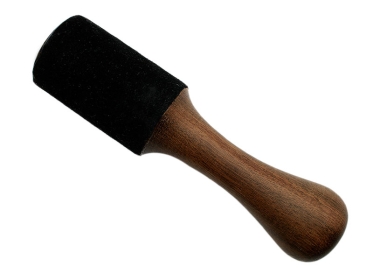 Klangschalen Klöppel Holz Leder schwarz Ø 4,5 cm