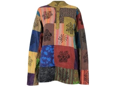 Kurta Hemd Patchwork bunt