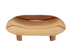 Seifenschale Seifenablage oval aus Breiapfelbaum