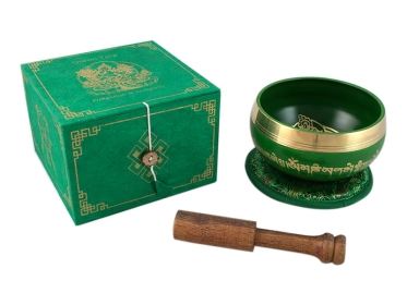 Klangschale mit Geschenkbox Grüne Tara