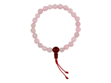 Hand-Mala Gebetskette - Rosenquarz
