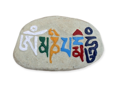 Manistein mit Om Mani Padme Hum Mantra