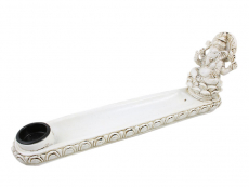 Räucherstäbchenhalter Ganesha weiß