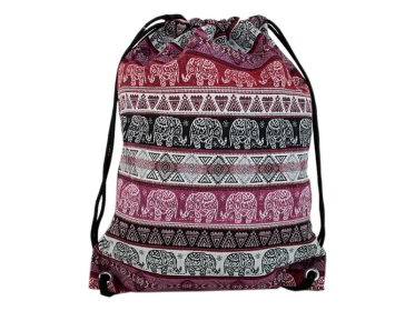 Turnbeutel Rucksack mit Elefantenmuster