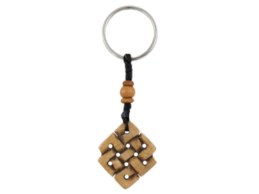 Schlüsselanhänger - Unendlicher Knoten braun