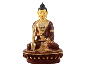Akshobhya Statue feuervergoldet 15 cm