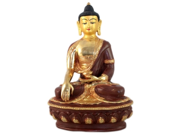 Akshobhya Statue feuervergoldet 20 cm