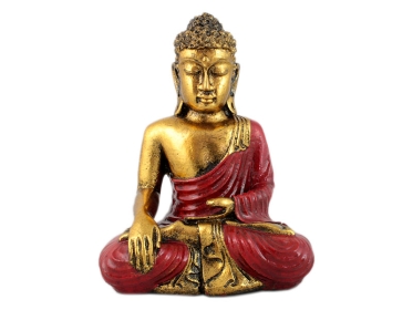 Große Buddha Statue mit Bhumisparsha Mudra 23 cm