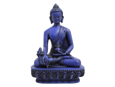 Medizin Buddha Statue blau 13,5 cm