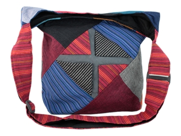 Patchwork Tasche Umhängetasche mit bunten Patches