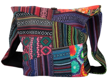 Patchwork Umhängetasche Hippie Schultertasche Baumwolle