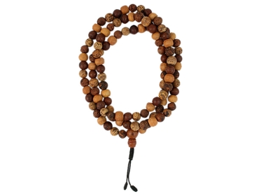Bodhisamen Mala Gebetskette mit 108 gemischten Bodhi Samen