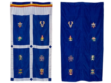 Tibetischer Türbehang - 8 Glückssymbole