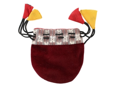 Thaily Schmuck-Beutel Münzbeutel klein weinrot