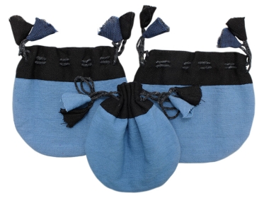 3 kleine Thailys Mala Beutel für Schmuck Edelsteine