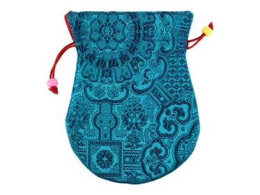 Thaily Brokat Beutel für Schmuck Mala türkis 13 cm