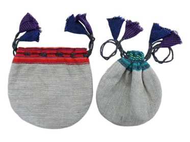 2 kleine Thailys - Stoffbeutel für Schmuck Edelsteine