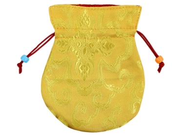 Thaily Mala Beutel Brokat Tasche gelb 13 cm