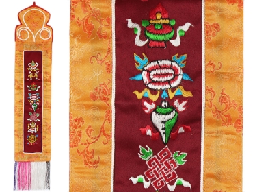 Tibetischer Wandbehang mit 8 Glücksymbolen