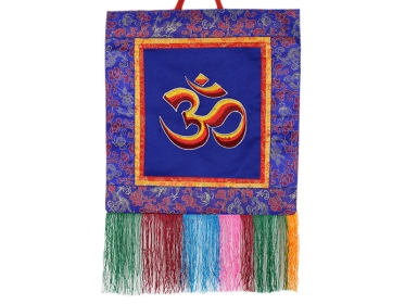 Tibetischer Wandbehang - Om Symbol