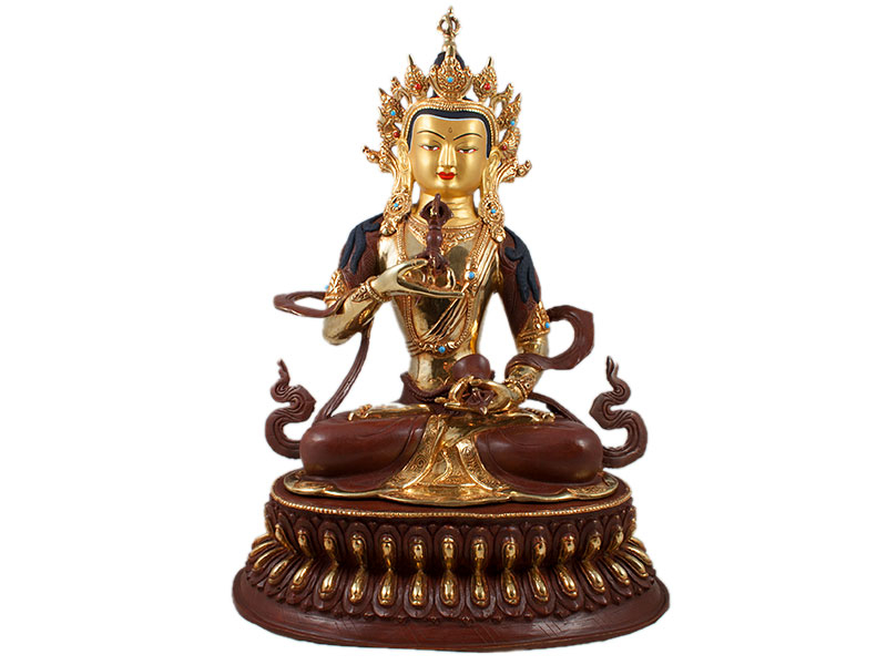 Vajrasattva Statue feuervergoldet 48 cm