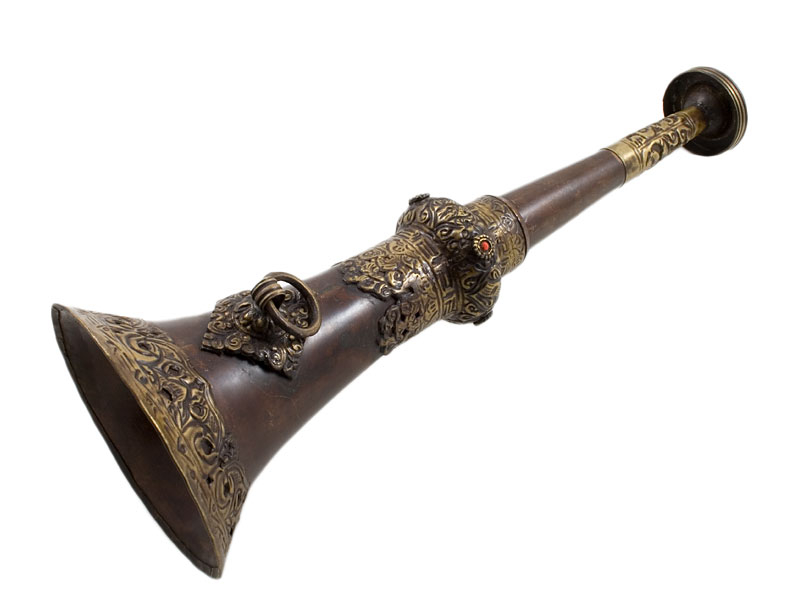 Tibetische Lang Horn Trompete Dungchen Rag Dung