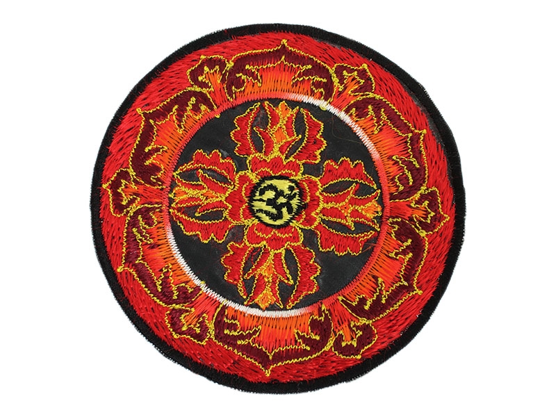 Aufnäher / Patch - Doppel Dorje mit Om-Symbol