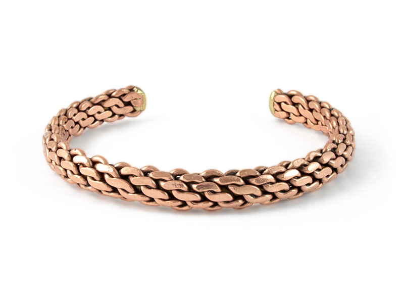 Kettenarmreif Armband Kupfer verdreht