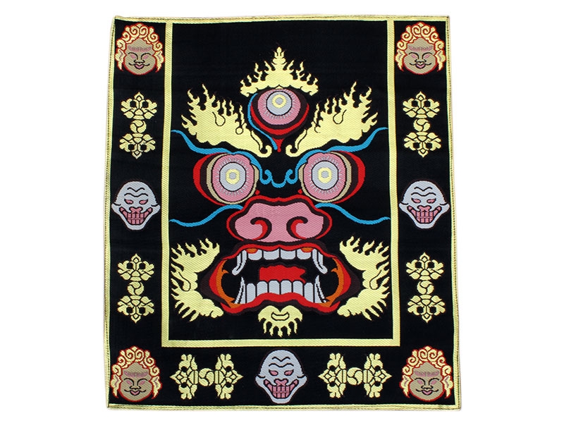 Altardecke Black Mahakala Brokat