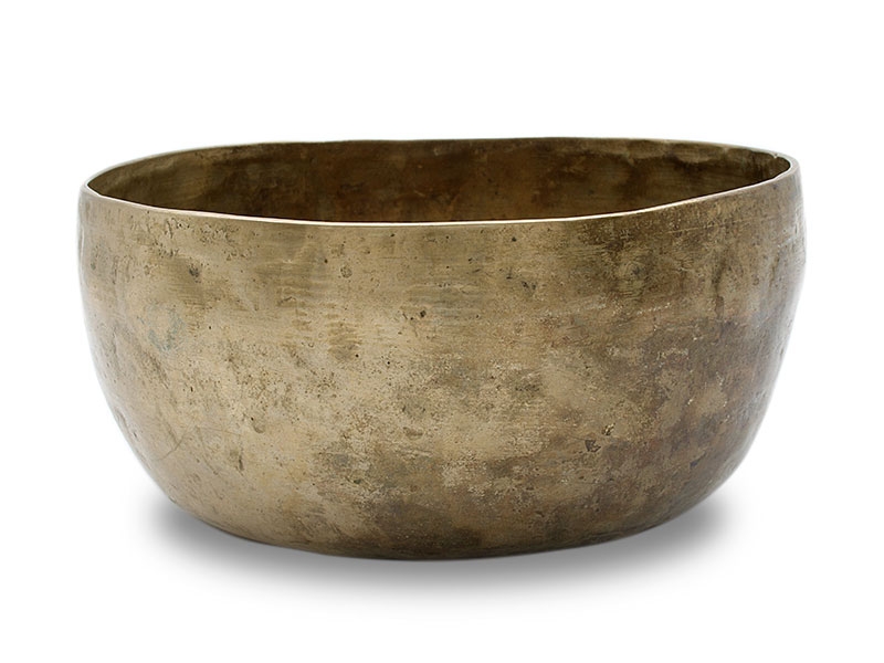 Alte antike Thadobati Klangschale mit Planetenton