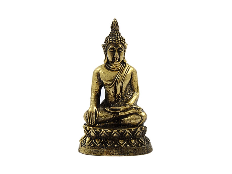 Kleine Akshobhya Buddha Statue Messing 3,5 cm