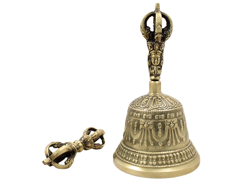 Ghanta / Drilbu Set mit Dorje 16 cm