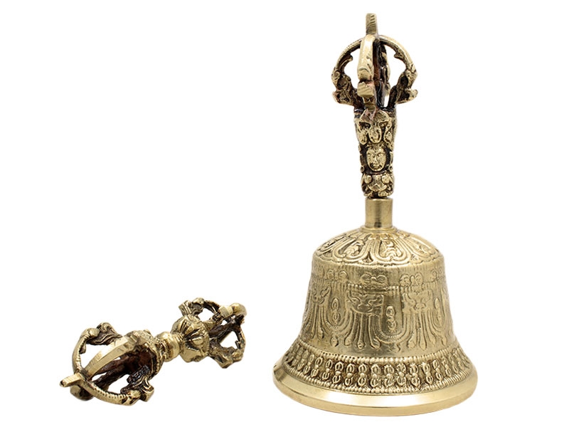 Ghanta/ Drilbu Set mit Dorje 14,5 cm