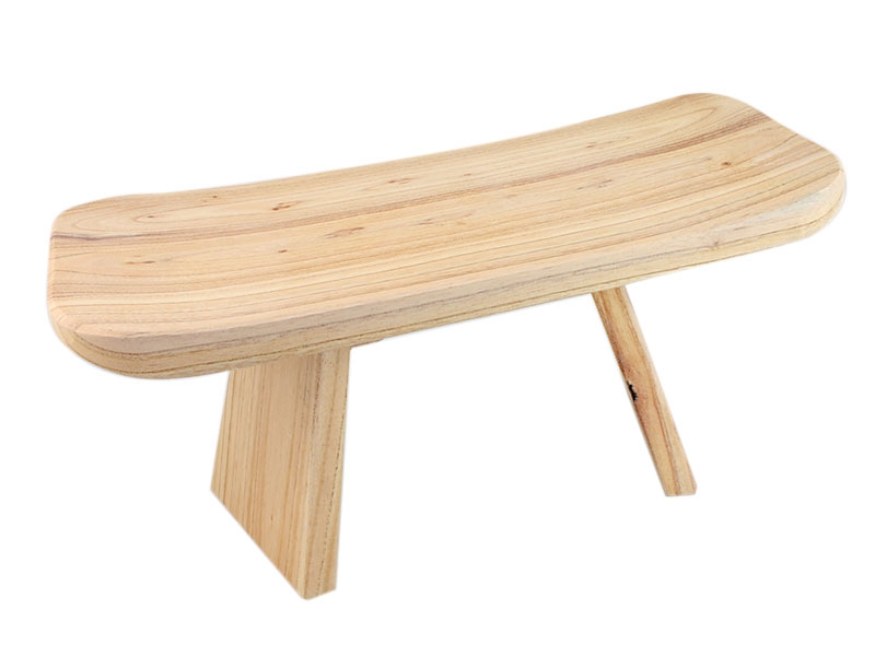 Meditationsbank Holz ergonomisch geformt